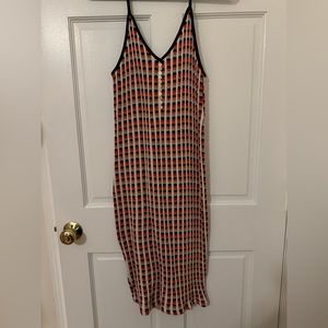 Zara multicolor knit midi dress